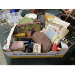 Box of collectables to include vintage games