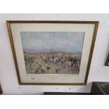 Signed print - 'The South Dorset Hunt' by Peter Biegel