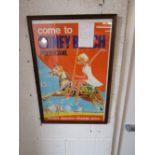 Original 1960's Railway station poster for Porthcawl