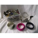 Large box of costume jewellery