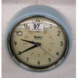 Retro style wall clock