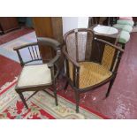 Corner & bergère chairs