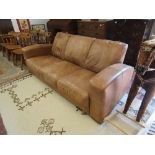 Leather 3 seater sofa