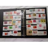 Stamps - Collection of interesting cancellations in folder - Helvetia (Switzerland) on stock