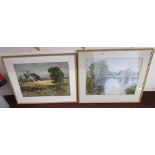 Pair of large impessioninst oils by A R Phillips