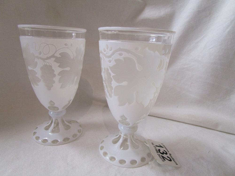 Pair of Bohemian glasses