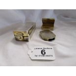 3 small hallmarked silver boxes