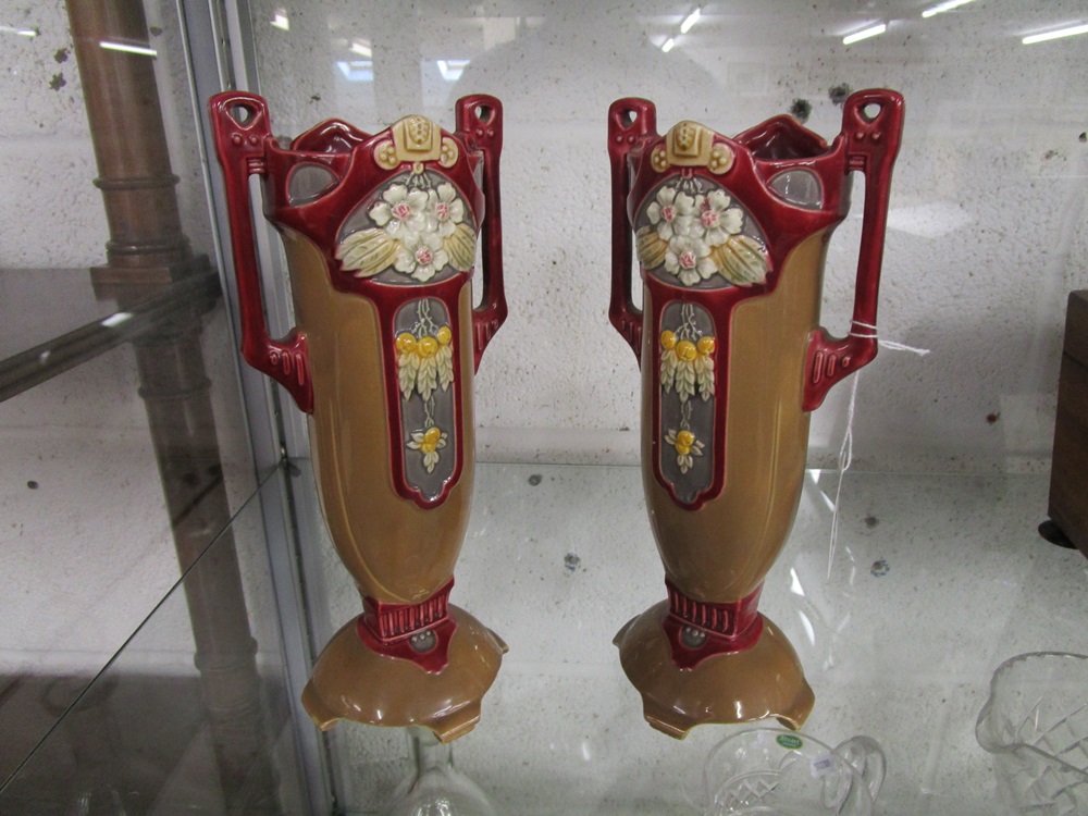 Pair of German vases by Eichwald