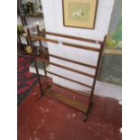 Victorian mahogany towel rail