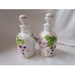 Pair of china scent bottles