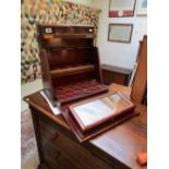 Victorian mahogany fold out drinks cabinet