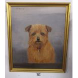 Oil Painting - Terrier called Titmouse