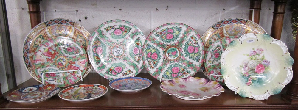 Shelf of Oriental plates