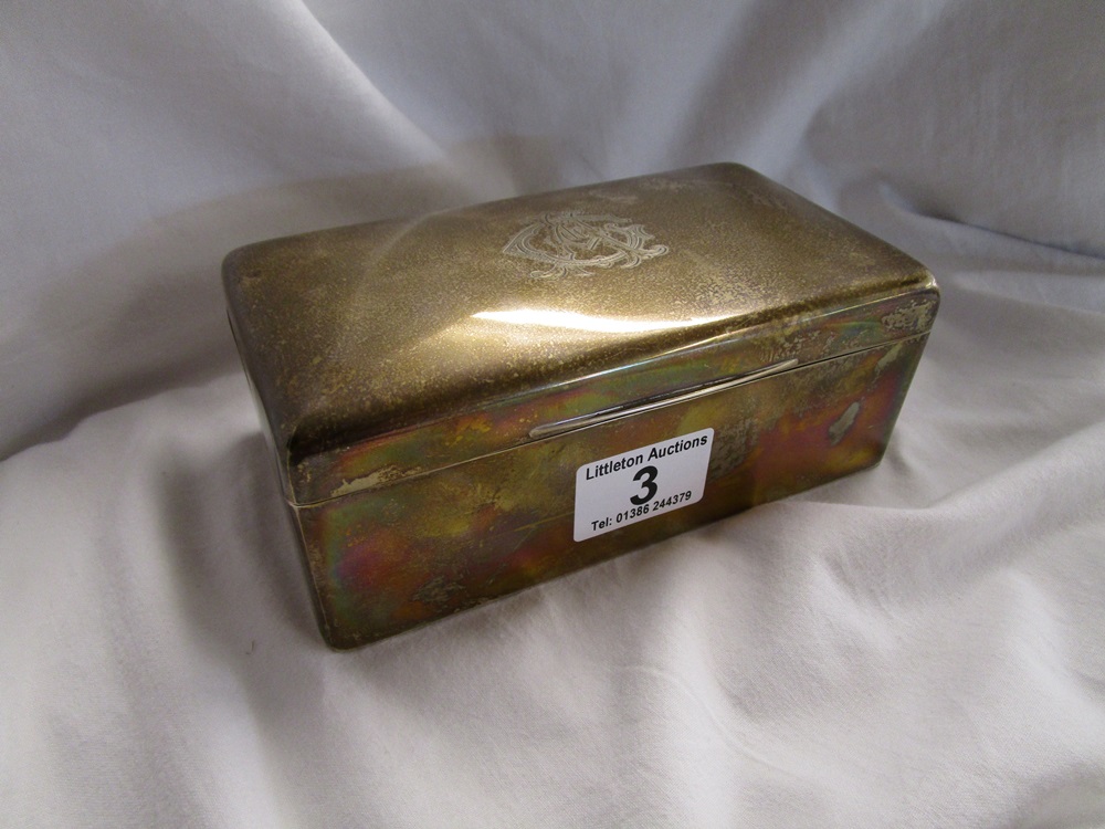 Silver cigarette box