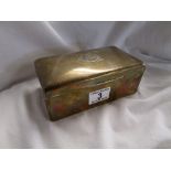 Silver cigarette box