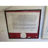 2 early framed legal documents