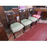 Set of 4 Edwardian dining chairs