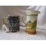 Early mug (Acorn Rd No 267608) John Tams & Royal Doulton jug