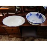 Royal Doulton bowl & large meat plate