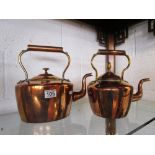 2 copper kettles