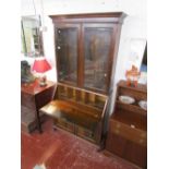 Mahogany bureau bookcase