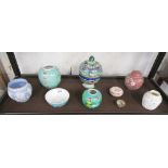 Shelf of Oriental china