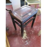 Small Oriental hardwood table