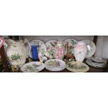 Shelf of china to include Royal Worcester