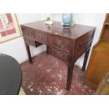 Oriental hardwood desk