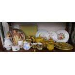 Shelf of china - Mostly Royal Worcester