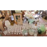 Large collection of glass - Whole table