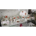 Large Royal Albert tea service - Poinsettia