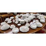 Very large German dinner service (121 pieces) by Hutschenreuter (Silvia - Magnolia)