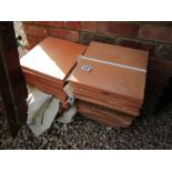 Large collection of terracotta tiles