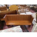 Small pitch pine pew