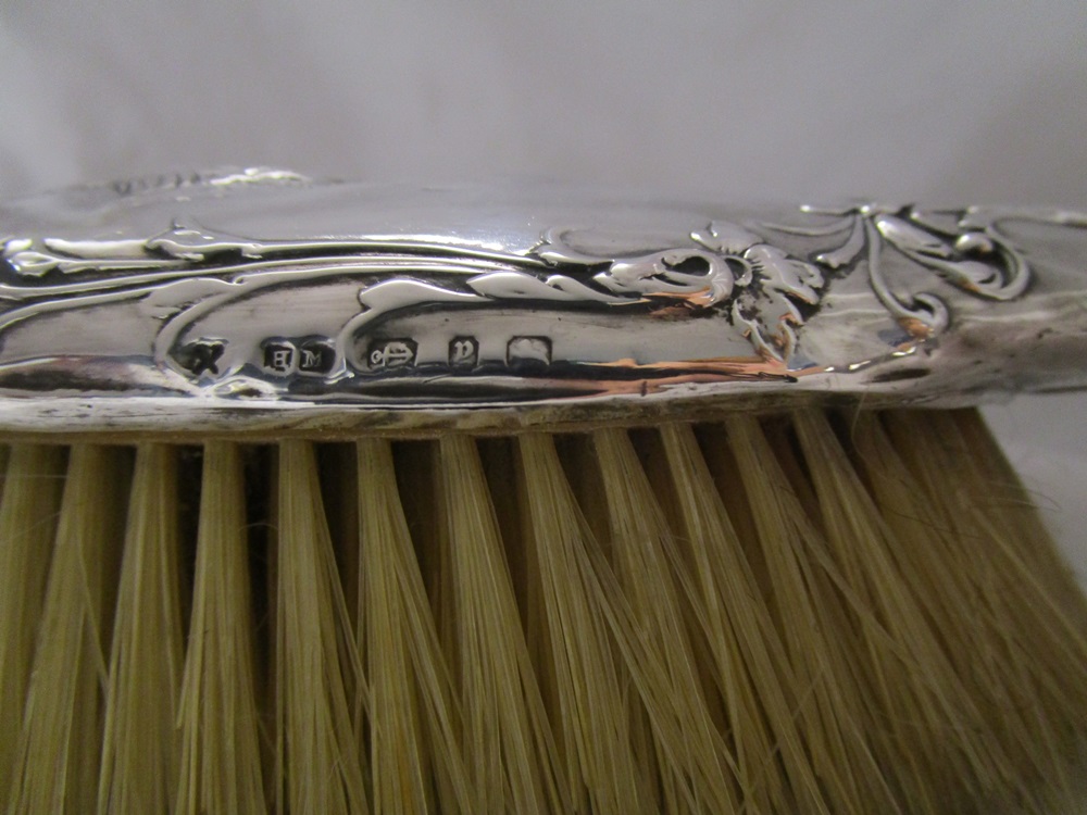 Hallmarked silver brush & mirror set - Image 3 of 4