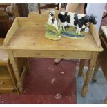 Victorian pine washstand