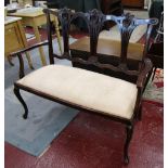 Edwardian mahogany 2 seater