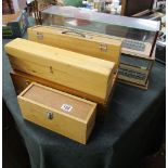 Collection of model railway engine carry cases and display cases