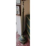 Heavy brass standard lamp base