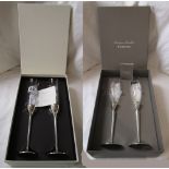 Two pairs of boxed wine glasses - Waterford & Vera Wang by Wedgwood