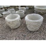 Pair of stone planters