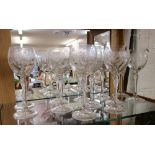 12 Pall Mall etched glasses