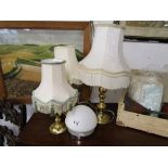 4 table lamps