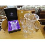 Collection of glass to include Edinburgh crystal