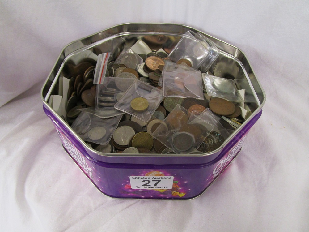 Tin of coins