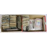 2 boxes of postcards & cigarette cards