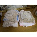 Collection of lace & linen