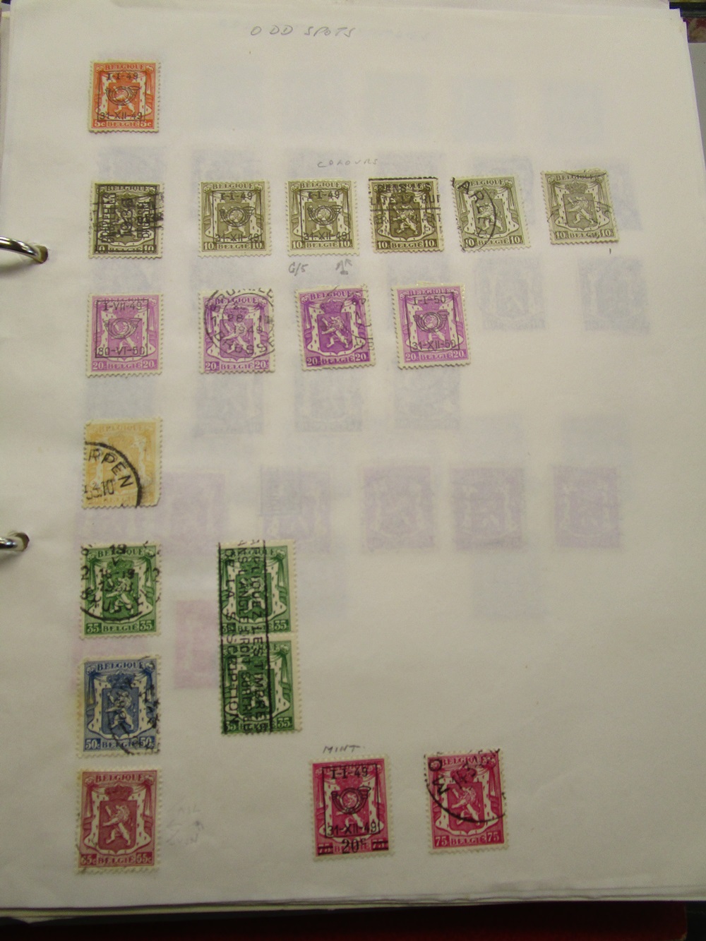 Stamps - Belgium collection in Schaubek albums - QV to 1976 - Mint & Used, high CAT value - Image 2 of 30