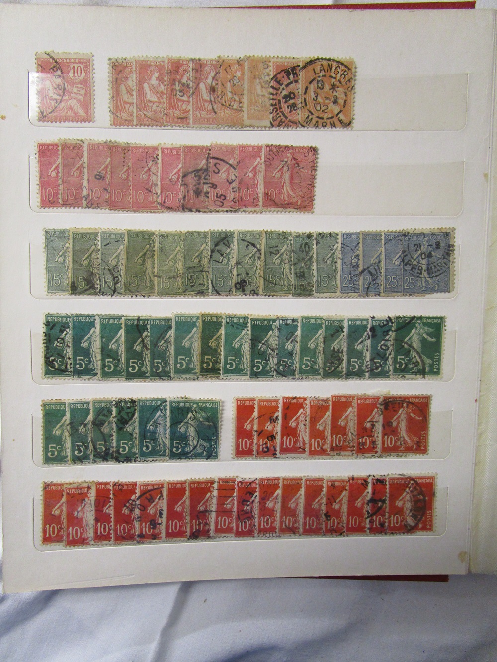 Stamps - French and French colonies 1853 onwards - Large 'old time' collection in albums, stock - Image 7 of 14